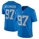 Zennovawear Men's Detroit Lions Aidan Hutchinson Blue Vapor F.U.S.E. Alternate Limited Jersey
