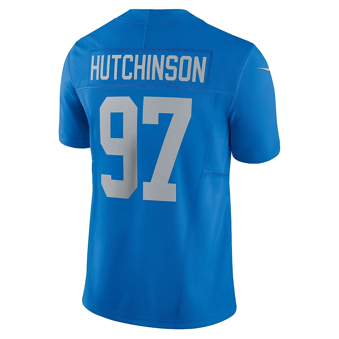 Zennovawear Men's Detroit Lions Aidan Hutchinson Blue Vapor F.U.S.E. Alternate Limited Jersey