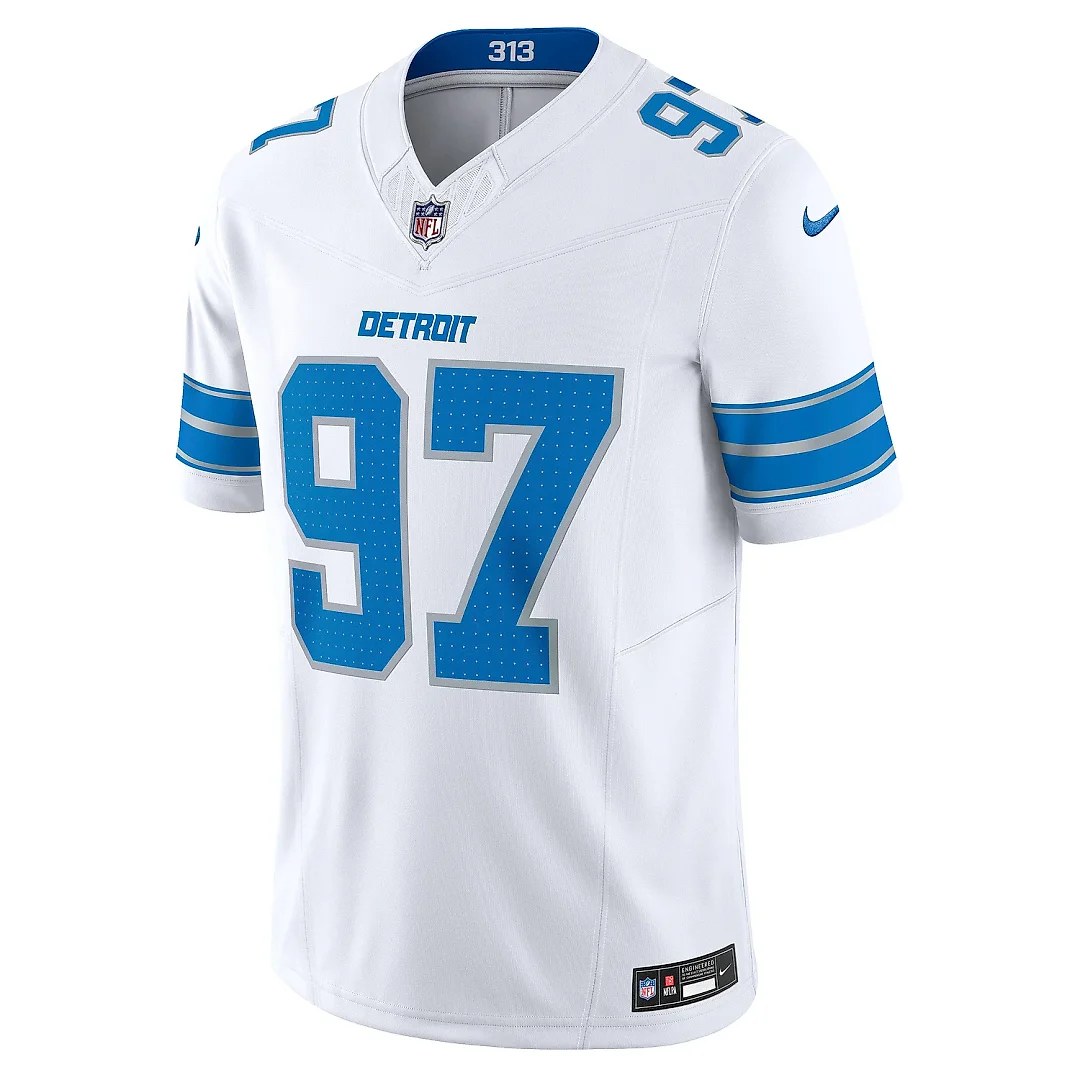 Zennovawear Men's Detroit Lions Aidan Hutchinson White Vapor F.U.S.E. Limited Jersey