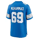Zennovawear Men's Detroit Lions Al-Quadin Muhammad Blue Team Game Jersey