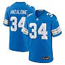 Zennovawear Men's Detroit Lions Alex Anzalone Blue Game Jersey