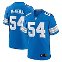 Zennovawear Men's Detroit Lions Alim McNeill Blue Team Game Jersey