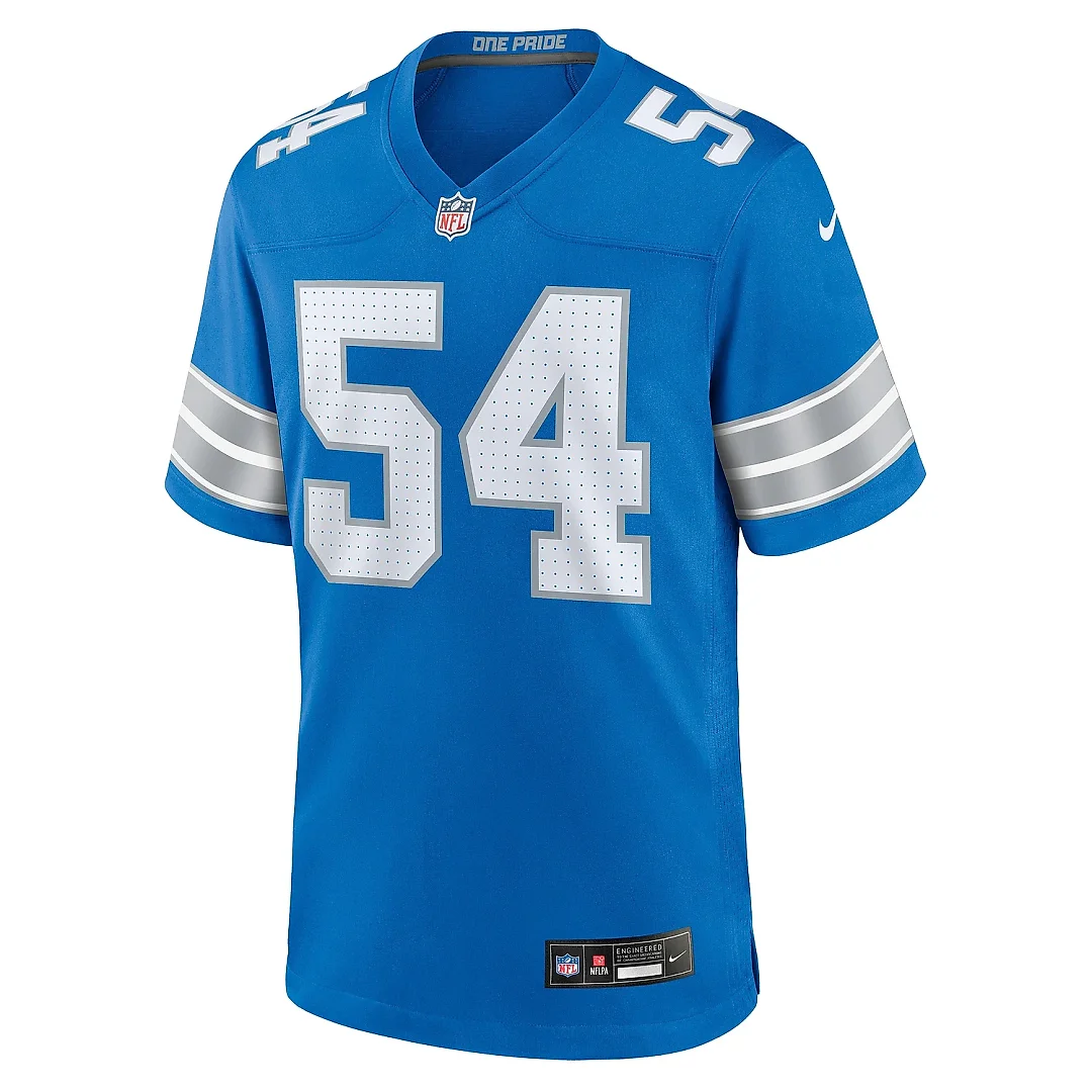 Zennovawear Men's Detroit Lions Alim McNeill Blue Team Game Jersey