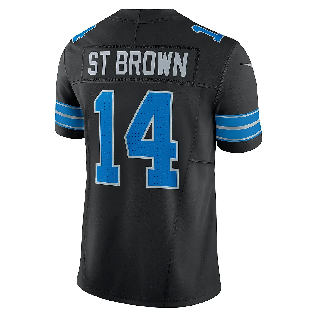 Zennovawear Men's Detroit Lions Amon-Ra St. Brown Black 2nd Alternate Vapor F.U.S.E. Limited Jersey