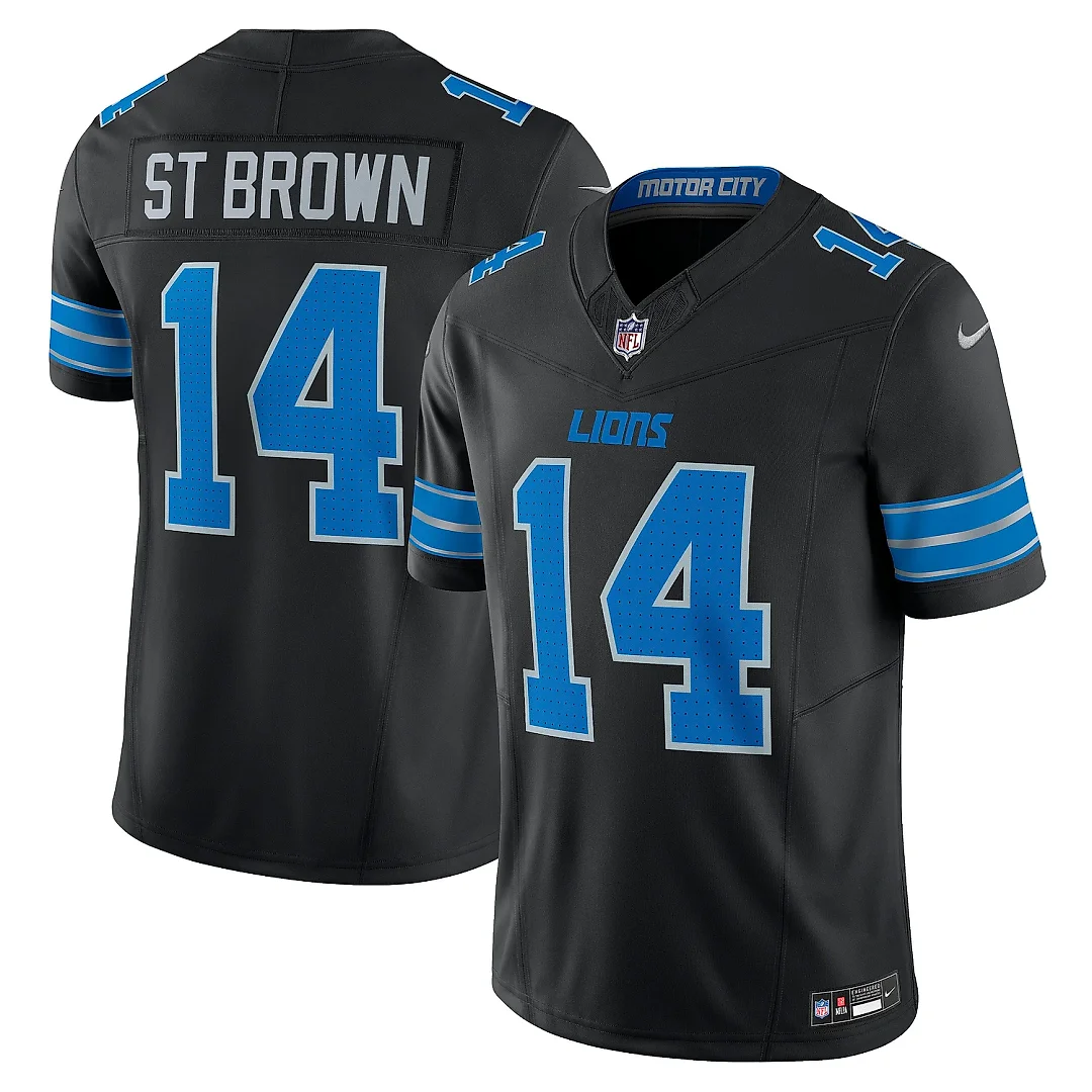 Zennovawear Men's Detroit Lions Amon-Ra St. Brown Black 2nd Alternate Vapor F.U.S.E. Limited Jersey