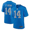 Zennovawear Men's Detroit Lions Amon-Ra St. Brown Blue Alternate Game Jersey