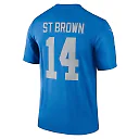 Zennovawear Men's Detroit Lions Amon-Ra St. Brown Blue Alternate Legend Player Performance Top