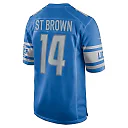Zennovawear Men's Detroit Lions Amon-Ra St. Brown Blue Game Player Jersey