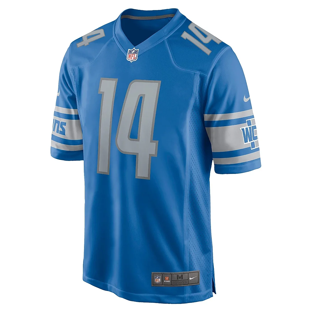 Zennovawear Men's Detroit Lions Amon-Ra St. Brown Blue Game Player Jersey
