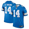 Zennovawear Men's Detroit Lions Amon-Ra St. Brown Blue Team Legend Player Performance Top