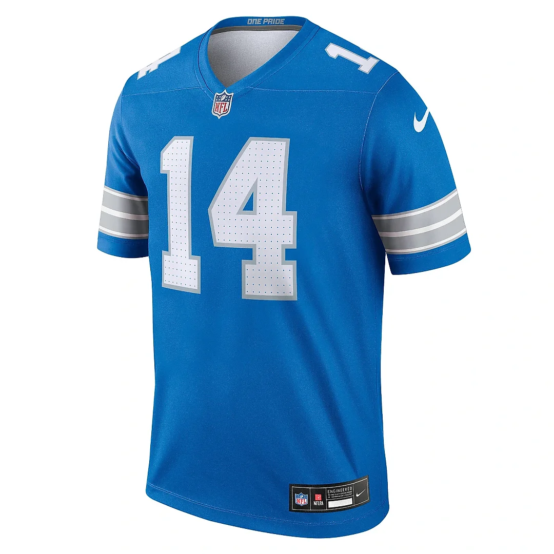 Zennovawear Men's Detroit Lions Amon-Ra St. Brown Blue Team Legend Player Performance Top