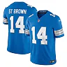 Zennovawear Men's Detroit Lions Amon-Ra St. Brown Blue Vapor F.U.S.E. Limited Jersey