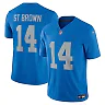 Zennovawear Men's Detroit Lions Amon-Ra St. Brown Blue Vapor F.U.S.E. Alternate Limited Jersey