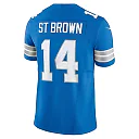 Zennovawear Men's Detroit Lions Amon-Ra St. Brown Blue Vapor F.U.S.E. Limited Jersey