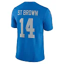 Zennovawear Men's Detroit Lions Amon-Ra St. Brown Blue Vapor F.U.S.E. Alternate Limited Jersey