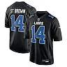 Zennovawear Men's Detroit Lions Amon-Ra St. Brown Carbon Black Carbon Fashion Jersey