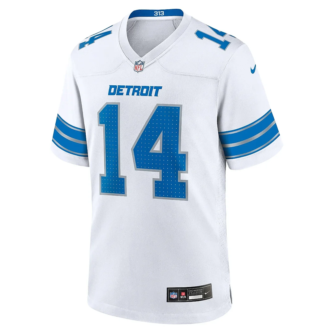 Zennovawear Men's Detroit Lions Amon-Ra St. Brown White Game Jersey