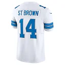 Zennovawear Men's Detroit Lions Amon-Ra St. Brown White Vapor F.U.S.E. Limited Jersey