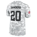 Zennovawear Men's Detroit Lions Barry Sanders Arctic Camo 2024 Salute to Service Retired Player Limited Jersey