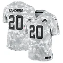 Zennovawear Men's Detroit Lions Barry Sanders Arctic Camo 2024 Salute to Service Retired Player Limited Jersey