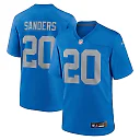 Zennovawear Men's Detroit Lions Barry Sanders Blue Alternate Game Jersey