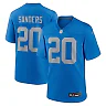 Zennovawear Men's Detroit Lions Barry Sanders Blue Alternate Game Jersey