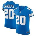 Zennovawear Men's Detroit Lions Barry Sanders Blue Retired Player Vapor F.U.S.E. Elite Jersey