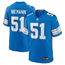Zennovawear Men's Detroit Lions Ben Niemann Blue Team Game Jersey