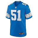 Zennovawear Men's Detroit Lions Ben Niemann Blue Team Game Jersey