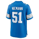 Zennovawear Men's Detroit Lions Ben Niemann Blue Team Game Jersey