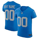 Zennovawear Men's Detroit Lions Blue Alternate Vapor F.U.S.E. Elite Custom Jersey