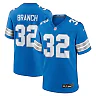 Zennovawear Men's Detroit Lions Brian Branch Blue Game Jersey