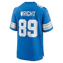 Zennovawear Men's Detroit Lions Brock Wright Blue Team Game Jersey