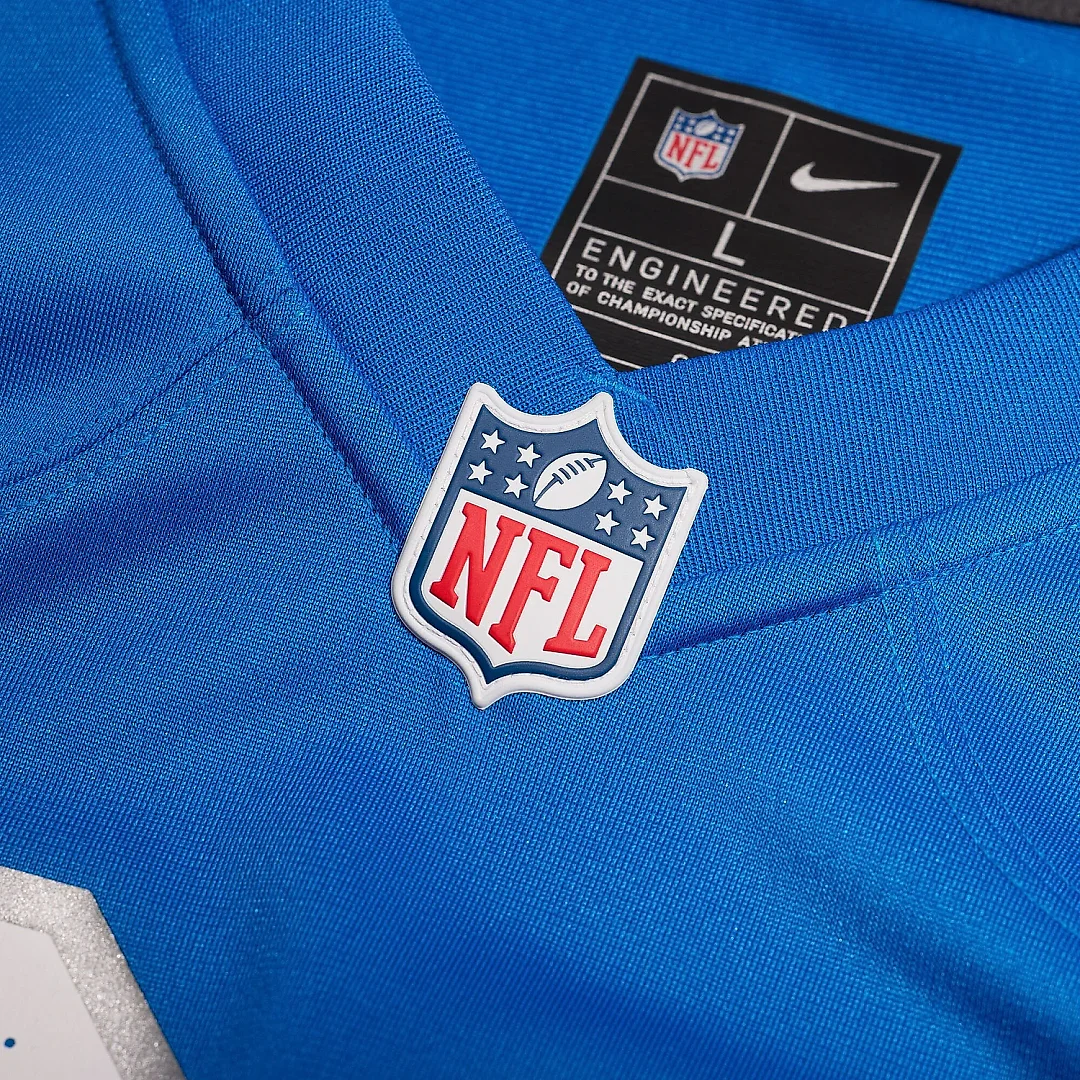 Zennovawear Men's Detroit Lions Brodric Martin Blue Team Game Jersey