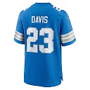 Zennovawear Men's Detroit Lions Carlton Davis Blue Team Game Jersey