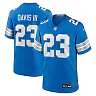 Zennovawear Men's Detroit Lions Carlton Davis III Blue Game Jersey