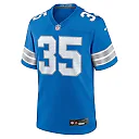 Zennovawear Men's Detroit Lions Chelen Garnes Blue Game Jersey