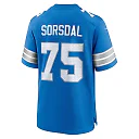 Zennovawear Men's Detroit Lions Colby Sorsdal Blue Team Game Jersey
