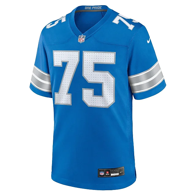 Zennovawear Men's Detroit Lions Colby Sorsdal Blue Team Game Jersey