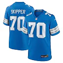 Zennovawear Men's Detroit Lions Dan Skipper Blue Team Game Jersey