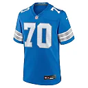 Zennovawear Men's Detroit Lions Dan Skipper Blue Team Game Jersey