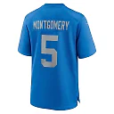 Zennovawear Men's Detroit Lions David Montgomery Blue Alternate Game Jersey