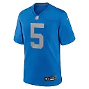 Zennovawear Men's Detroit Lions David Montgomery Blue Alternate Game Jersey