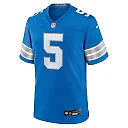 Zennovawear Men's Detroit Lions David Montgomery Blue Game Jersey