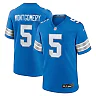 Zennovawear Men's Detroit Lions David Montgomery Blue Game Jersey