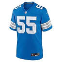 Zennovawear Men's Detroit Lions Derrick Barnes Blue Team Game Jersey