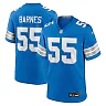 Zennovawear Men's Detroit Lions Derrick Barnes Blue Team Game Jersey
