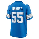 Zennovawear Men's Detroit Lions Derrick Barnes Blue Team Game Jersey