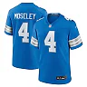 Zennovawear Men's Detroit Lions Emmanuel Moseley Blue Team Game Jersey