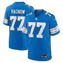Zennovawear Men's Detroit Lions Frank Ragnow Blue Team Game Jersey
